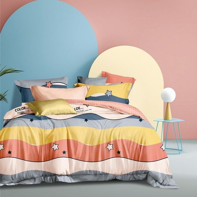 Size Bedding 3Dデジタルの印刷物100の綿の寝具セット4pcs 3pcs 100の綿王
